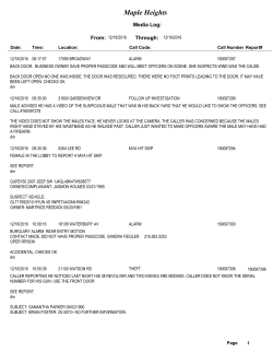 December 24 - City of Maple Heights