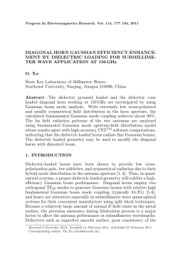 DIAGONAL HORN GAUSSIAN EFFICIENCY ENHANCE