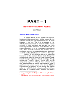 history of the kirat people