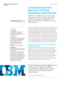 Leveraging the Entire Spectrum of Cloud Computing