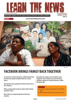 FACEBOOK BRINGS FAMILY BACK TOGETHER