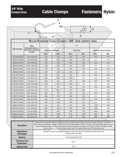 3/8" Wide Nylon Cable Clamp