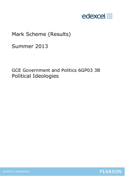 Mark scheme - Edexcel