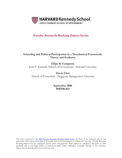 Schooling and Political Participation in a Neoclassical Framework