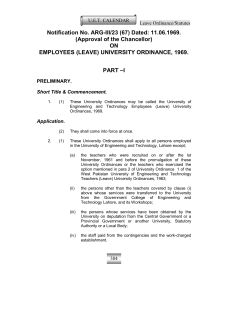 Notification No. ARG-III/23 (67) Dated: 11.06.1969. (Approval of the