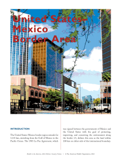 United States&ndash; Mexico Border Area