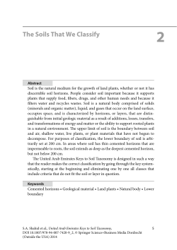 The Soils That We Classify