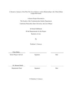 A Narrative Analysis of the film The Great Debaters and its