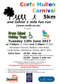 Corfe Mullen Carnival 5km