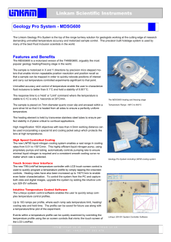 Geology Pro System - MDSG600 Linkam Scientific Instruments