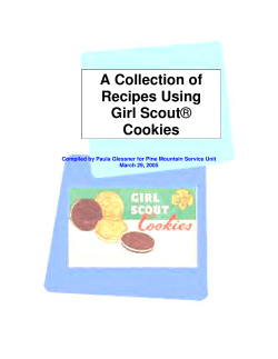 A Collection of Recipes Using Girl Scout&reg; Cookies