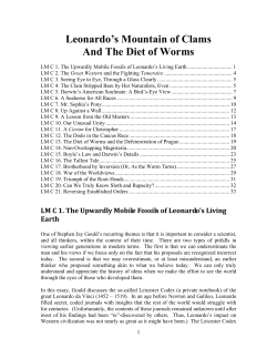 Leonardo`s Mountain of Clams - A Website About Stephen Jay