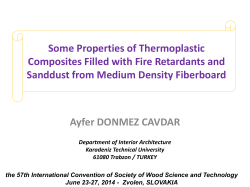 Some Properties of Fire Retardants and Sand Dusts of Medium