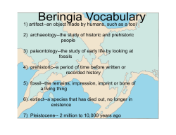 Beringia Vocabulary - Plain Local Schools
