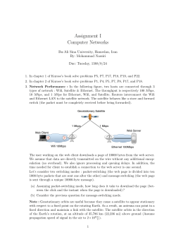 Assignment I Computer Networks
