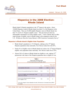 Rhode Island - Pew Hispanic Center