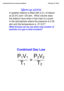 Combined Gas Law warmup.notebook
