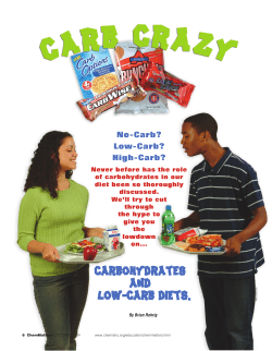 No-Carb? Low-Carb? High-Carb?