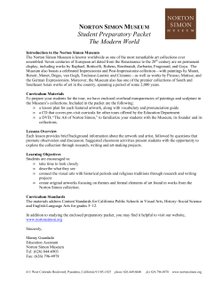 Student Preparatory Packet The Modern World