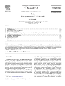 Fifty years of the VSEPR model
