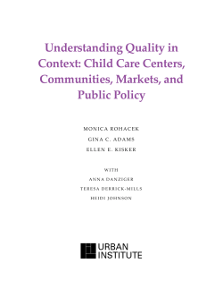 Understanding Quality in Context - Early Learning Coalition Miami