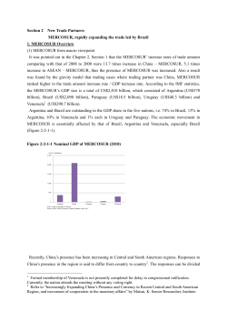 MERCOSUR, rapidly expanding the trade led by Brazil