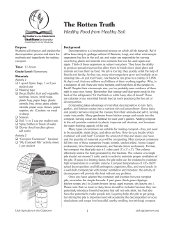 The Rotten Truth - Utah Agriculture in the Classroom