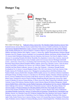 Danger Tag