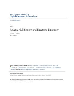 Reverse Nullification and Executive Discretion