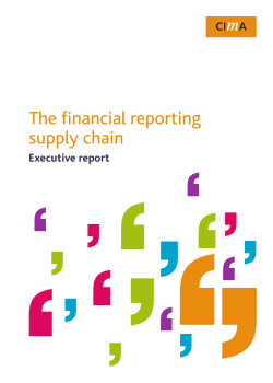 The financial reporting supply chain