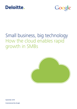 Small business, big technology How the cloud enables