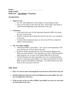 final test on The Hobbit