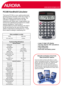 PC108 Handheld Calculator