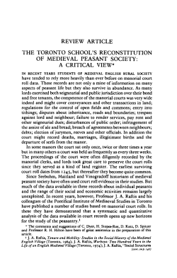 THE TORONTO SCHOOL`S RECONSTITUTION OF MEDIEVAL