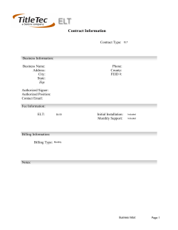 Contract Information