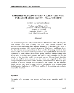 Simplified modeling of thin-walled tubes with octagonal
