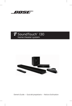 Owner`s Guide - SoundTouch.com