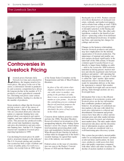 Controversies in Livestock Pricing