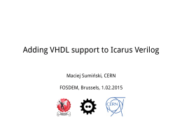 Adding VHDL support to Icarus Verilog