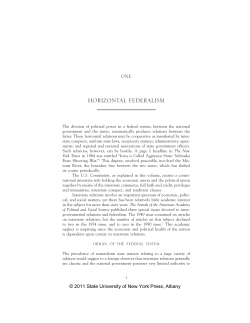 Horizontal Federalism