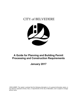 Guide to Planning and Building
