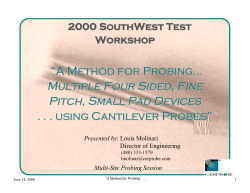 A Method for Probing&hellip; Multiple Four Sided, Fine Pitch