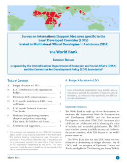 The World Bank - United Nations Civil Society Participation