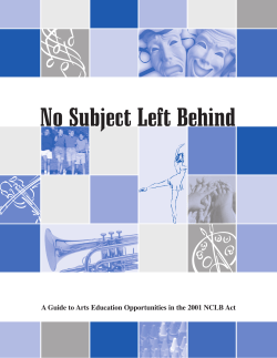 No Subject Left Behind - Americans for the Arts