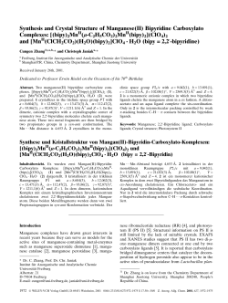 Synthesis and Crystal Structure of Manganese(II) Bipyridine