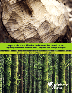 Impacts of FSC Certification in the Canadian Boreal