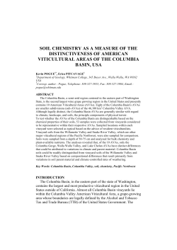 soil chemistry as a measure of the distinctiveness