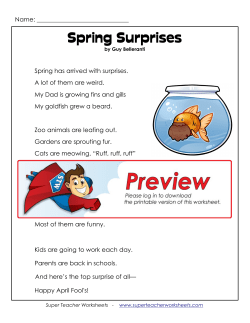 Spring Surprises - Super Teacher Worksheets