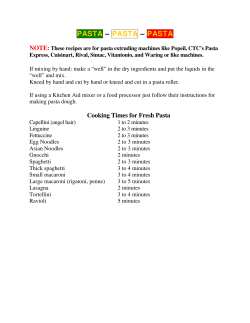 PASTA &ndash; PASTA &ndash; PASTA