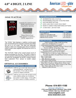 4.0&rdquo; 4 DIGIT, 2 LINE - American LED